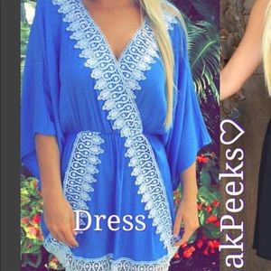 Blue dress/swim coverup